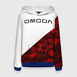 Женская толстовка Omoda red white