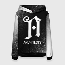 Женская толстовка Architects glitch на темном фоне