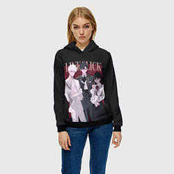Толстовка-худи женская Агенты времени - персонажи, цвет: 3D-черный — фото 2