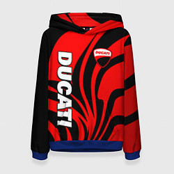 Женская толстовка Ducati - red stripes