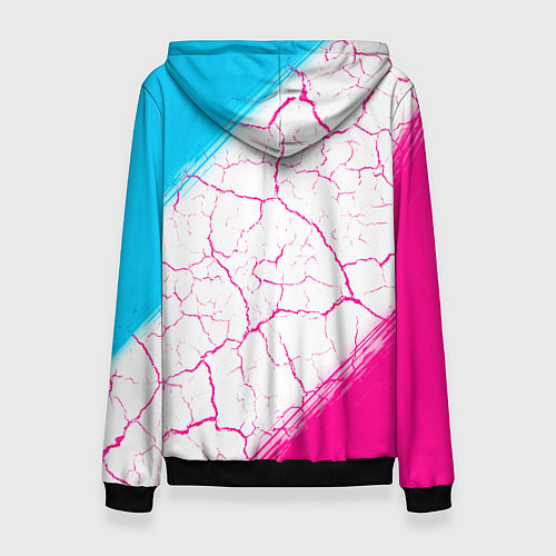 Женская толстовка In Flames neon gradient style / 3D-Черный – фото 2