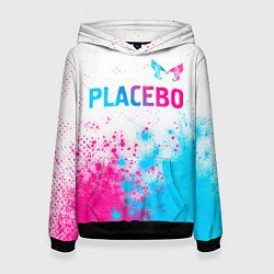 Женская толстовка Placebo neon gradient style: символ сверху