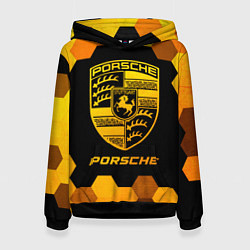 Женская толстовка Porsche - gold gradient