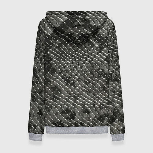 Женская толстовка Кожа змеи - текстура / 3D-Меланж – фото 2