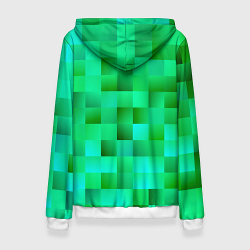 Женская толстовка Roblox head на пиксельном фоне / 3D-Белый – фото 2