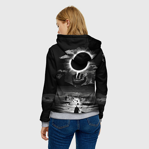 Женская толстовка Берсерк и закат / 3D-Меланж – фото 4