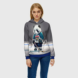 Толстовка-худи женская Panda striker of the Florida Panthers, цвет: 3D-синий — фото 2