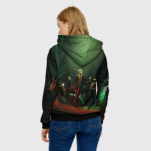 Женская толстовка Грабители Payday 3 / 3D-Черный – фото 4