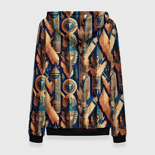 Женская толстовка Золотые узоры Египта и Рима / 3D-Черный – фото 2