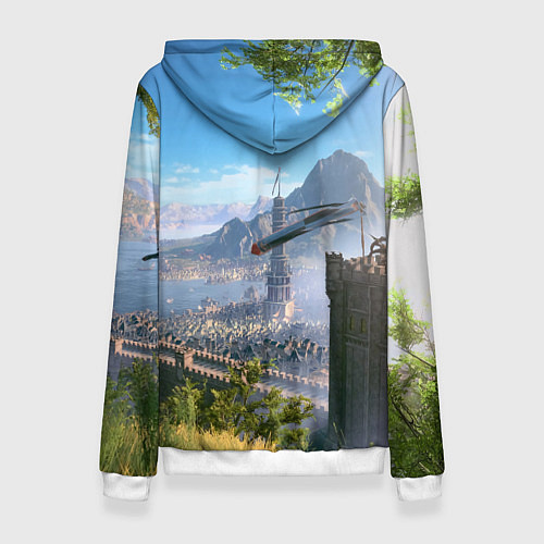 Женская толстовка Врата Балдура - Baldurs Gate 3 / 3D-Белый – фото 2