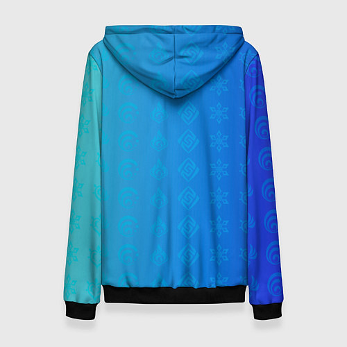 Женская толстовка Нёвиллет Геншин Импакт / 3D-Черный – фото 2