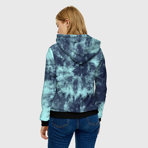Женская толстовка Tie-Dye дизайн / 3D-Черный – фото 4