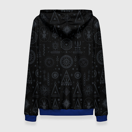 Женская толстовка Стальной Викинг / 3D-Синий – фото 2