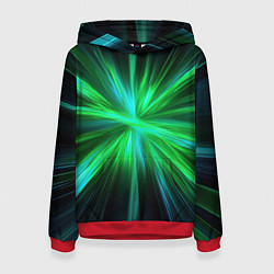 Толстовка-худи женская Green light, цвет: 3D-красный