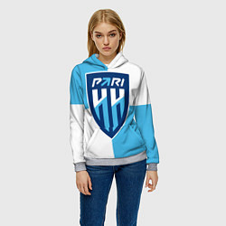 Толстовка-худи женская ФК Нижний Новгород, цвет: 3D-меланж — фото 2