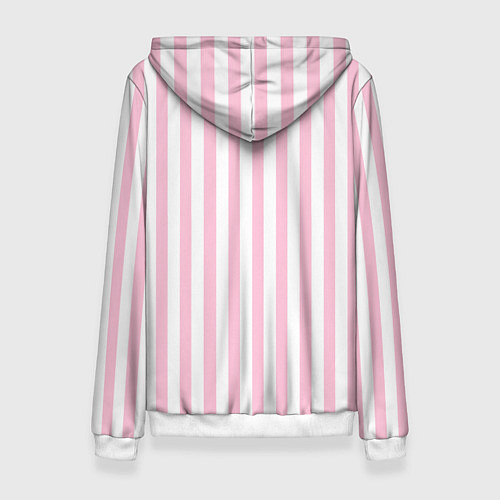 Женская толстовка Имя Мария в стиле Барби: розовая полоска / 3D-Белый – фото 2