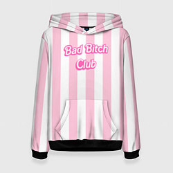 Толстовка-худи женская Bad Bitch Club - barbie style, цвет: 3D-черный
