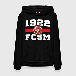 Толстовка-худи женская 1922 FCSM, цвет: 3D-черный