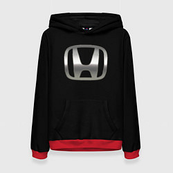 Толстовка-худи женская Honda sport auto, цвет: 3D-красный