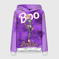 Женская толстовка Барби в костюме скелета: паутина и фиолетовый дым