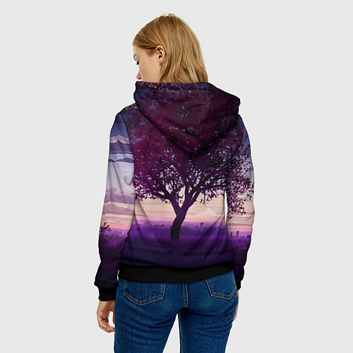 Женская толстовка Love Money Rock-n-Roll сакура / 3D-Черный – фото 4