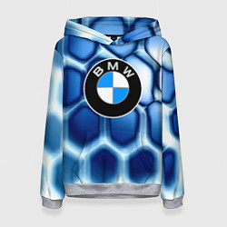 Толстовка-худи женская Bmw carbon sport auto brend, цвет: 3D-меланж