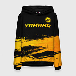 Женская толстовка Yamaha - gold gradient: символ сверху