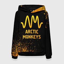 Женская толстовка Arctic Monkeys - gold gradient