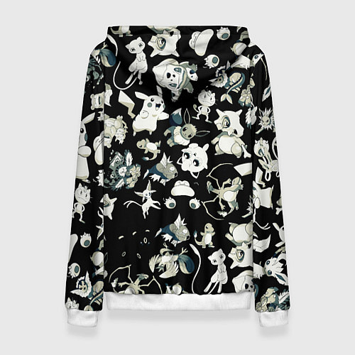 Женская толстовка Пикачу и сборник аниме покемонов / 3D-Белый – фото 2