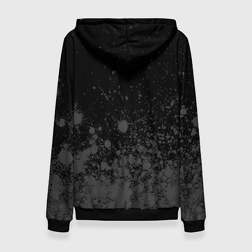 Женская толстовка The Last Of Us glitch на темном фоне посередине / 3D-Черный – фото 2