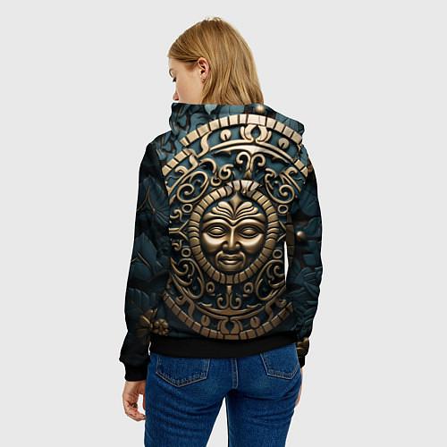 Женская толстовка Орнамент в кельтском стиле / 3D-Черный – фото 4