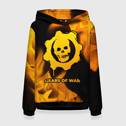 Женская толстовка Gears of War - gold gradient