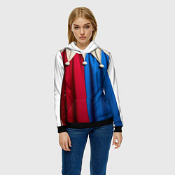 Толстовка-худи женская Костюм шута наряд, цвет: 3D-черный — фото 2