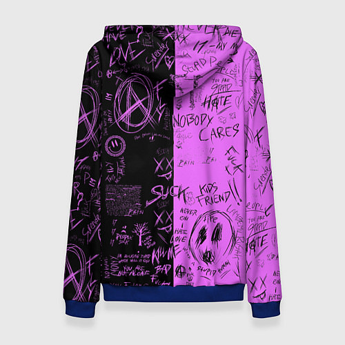 Женская толстовка Неоновая Макима / 3D-Синий – фото 2