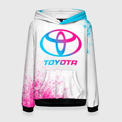 Женская толстовка Toyota neon gradient style