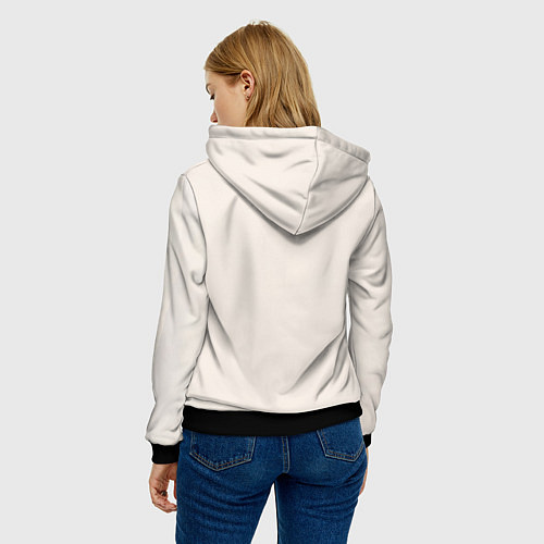 Женская толстовка Дева оборотень / 3D-Черный – фото 4