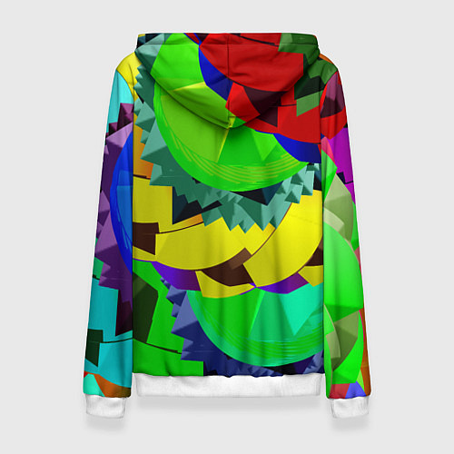 Женская толстовка Пластиковый хаос / 3D-Белый – фото 2