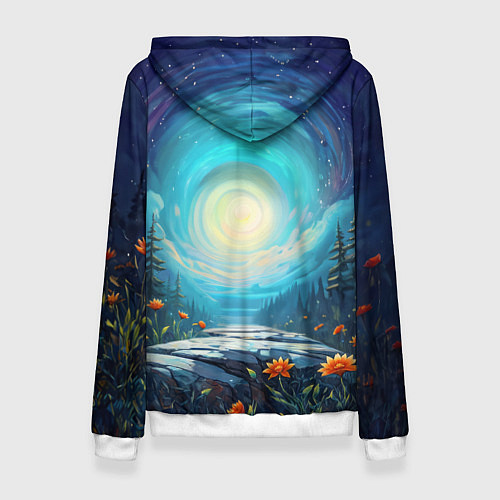 Женская толстовка Мистическая лиса тотем лисы / 3D-Белый – фото 2