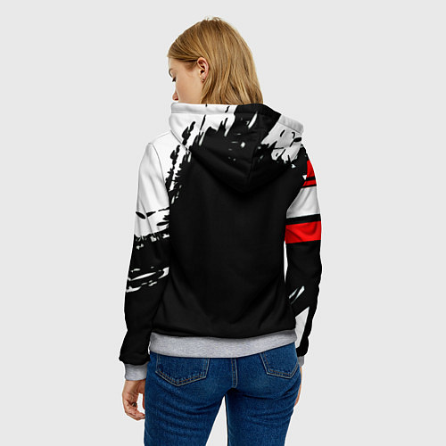 Женская толстовка Watch dogs краски / 3D-Меланж – фото 4
