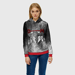 Толстовка-худи женская Depeche Mode - Memento Mori gothic, цвет: 3D-красный — фото 2