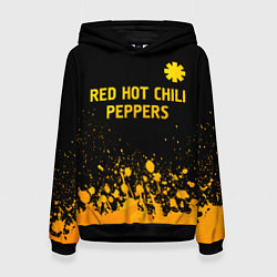 Женская толстовка Red Hot Chili Peppers - gold gradient посередине
