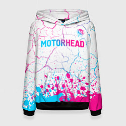 Женская толстовка Motorhead neon gradient style посередине