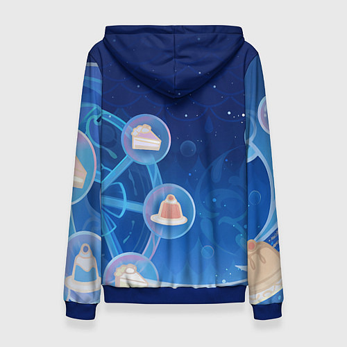 Женская толстовка Furina Genshin Impact / 3D-Синий – фото 2