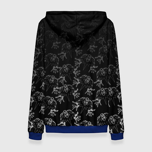 Женская толстовка Король и шут - паттерн / 3D-Синий – фото 2