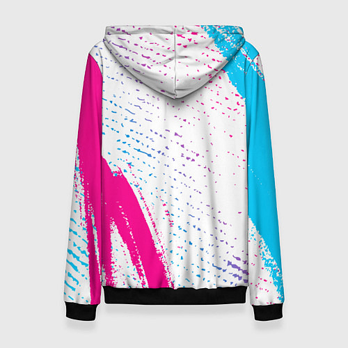 Женская толстовка Thousand Foot Krutch neon gradient style вертикаль / 3D-Черный – фото 2