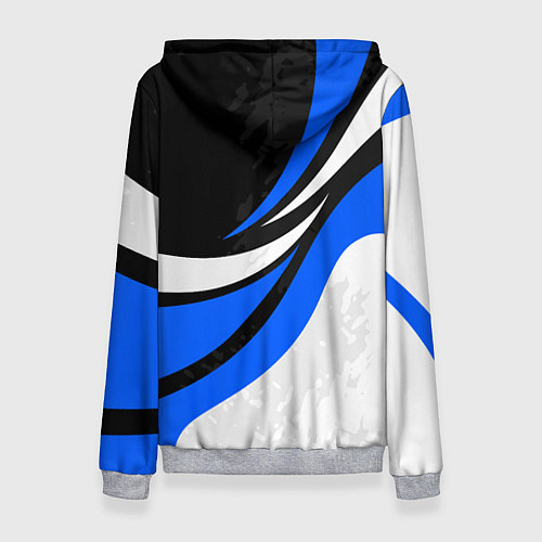 Женская толстовка BMW - синяя абстракция / 3D-Меланж – фото 2