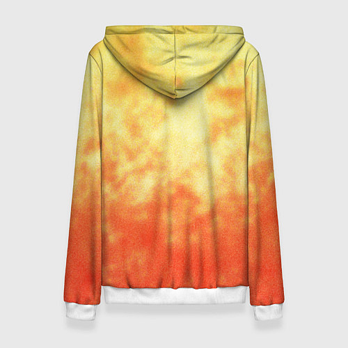 Женская толстовка Огненный дикий кабан на фоне пламени / 3D-Белый – фото 2
