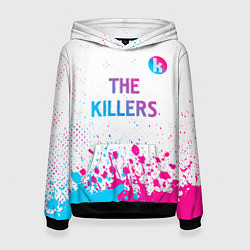 Женская толстовка The Killers neon gradient style посередине