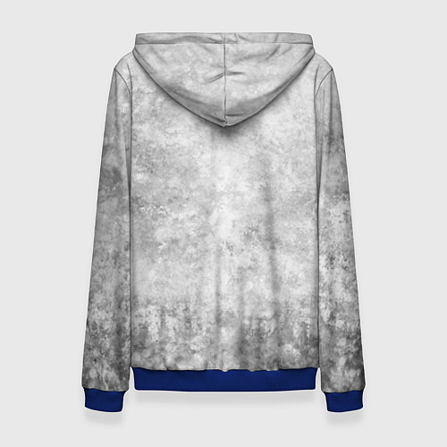 Женская толстовка Texture - дикий секач / 3D-Синий – фото 2