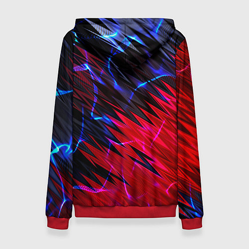 Женская толстовка Вибро волны / 3D-Красный – фото 2